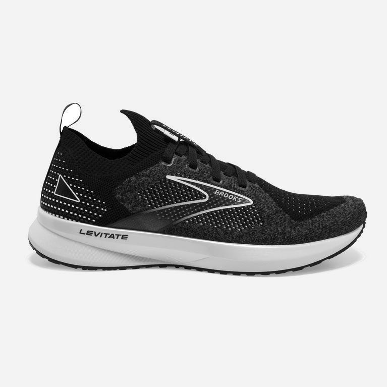 Brooks Levitate Stealthfit 5 Australia - Women's Energy Return Road Running Shoes - Black/Grey/White